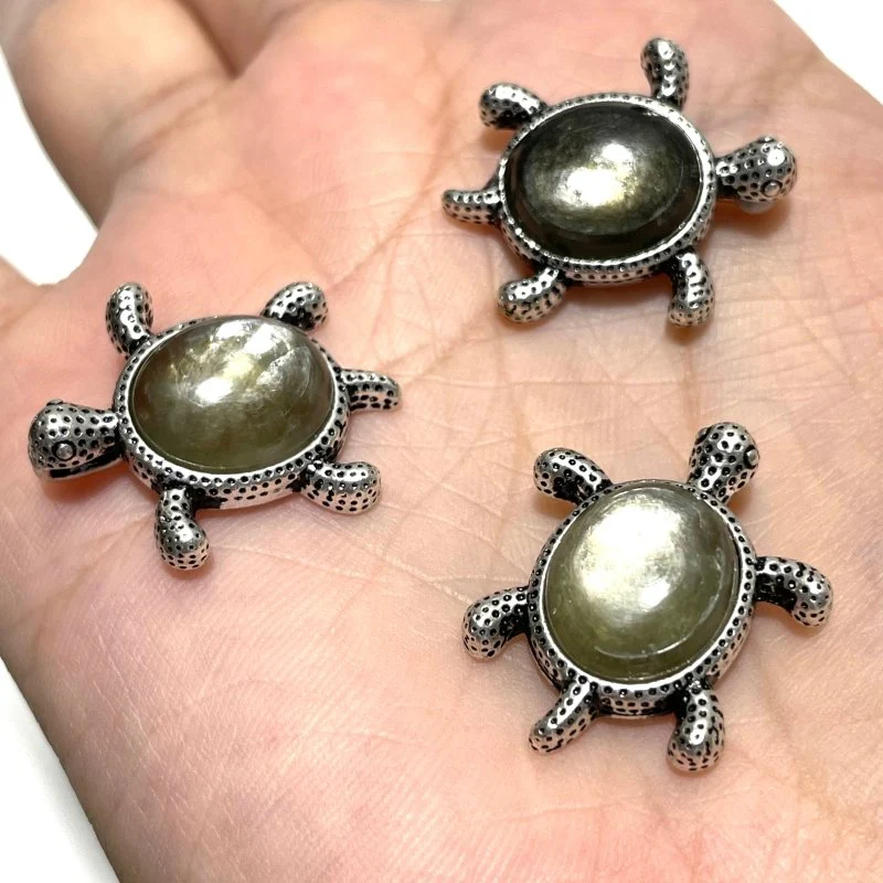 4 Types Cute Turtle Pendant Wholesale Larimar Labradorite - Image 10