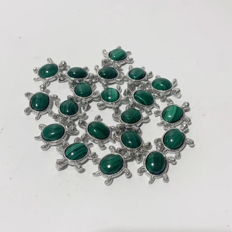 4 Types Cute Turtle Pendant Wholesale Larimar Labradorite - Image 4
