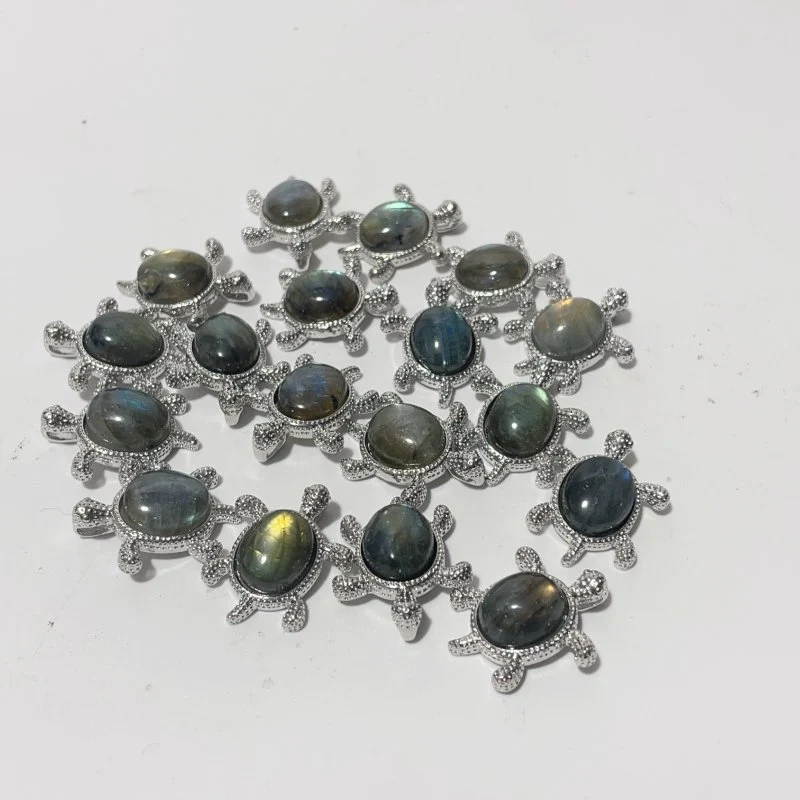 4 Types Cute Turtle Pendant Wholesale Larimar Labradorite - Image 5