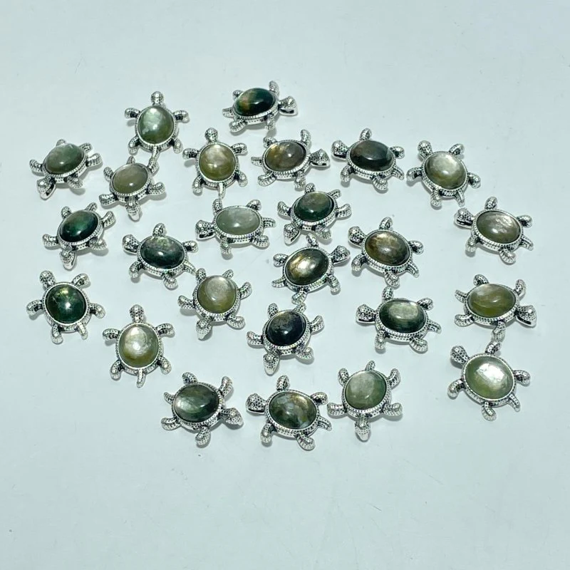 4 Types Cute Turtle Pendant Wholesale Larimar Labradorite - Image 9