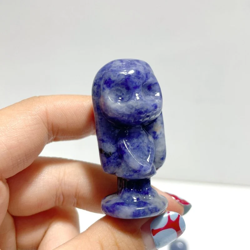3 Types Jack Skellington's Bride Sally Carving Wholesale Obsidian Sodalite Blue Aventurine - Image 3
