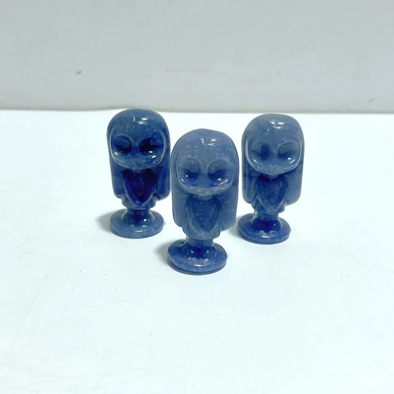 3 Types Jack Skellington's Bride Sally Carving Wholesale Obsidian Sodalite Blue Aventurine - Image 5