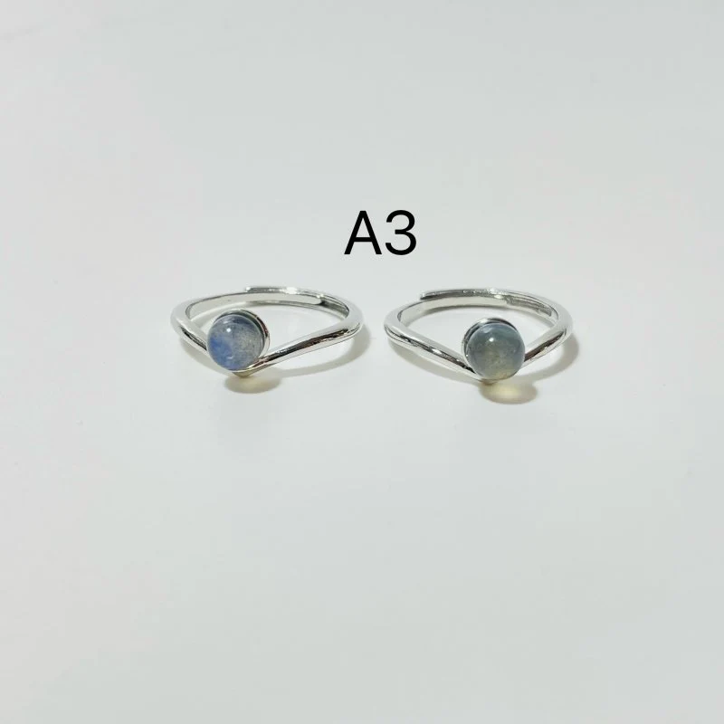 3 Types Labradorite Ring Moon Cat Crown Shape - Image 10