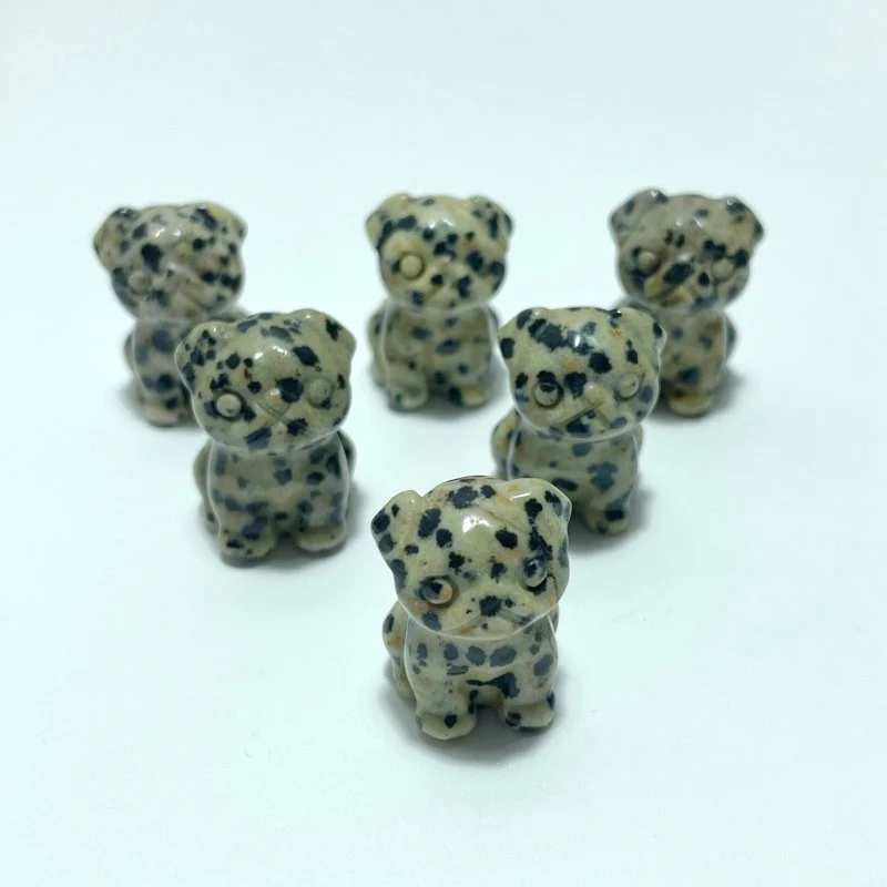 3 Types Mini Dog Carving  Wholesale Tiger Eye Sodalite Dalmatian - Image 6