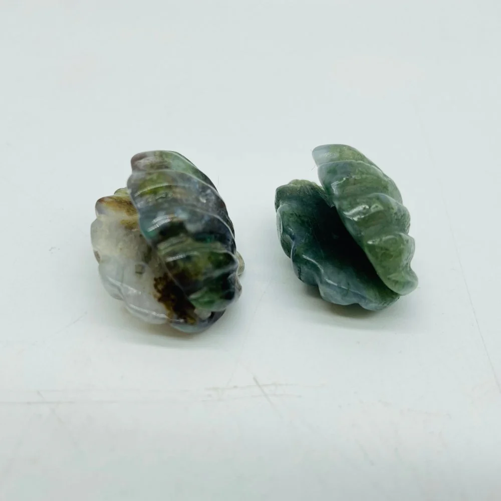 3 Types Shell Moss Agate & Lepidolite Carving Wholesale - Image 5