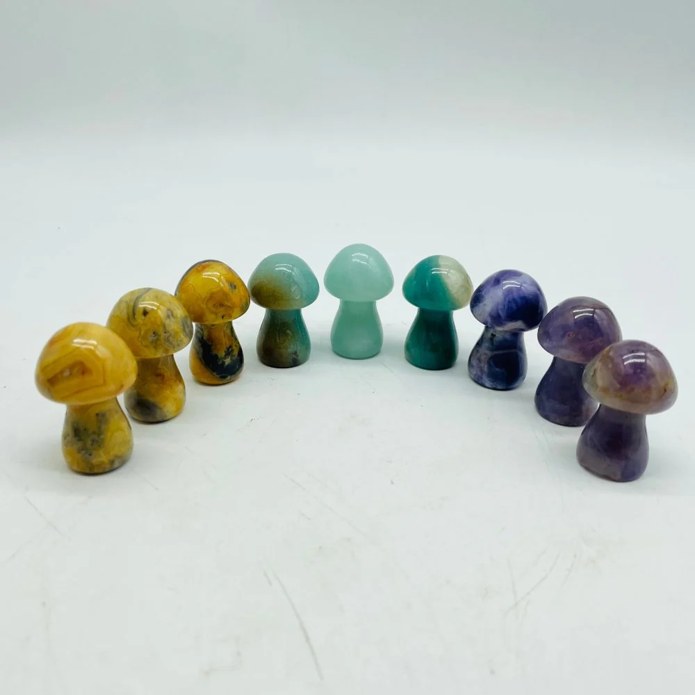 3 Types Mushroom Caribbean & Crazy Agate & Chevron Amethyst Wholesale - Image 3