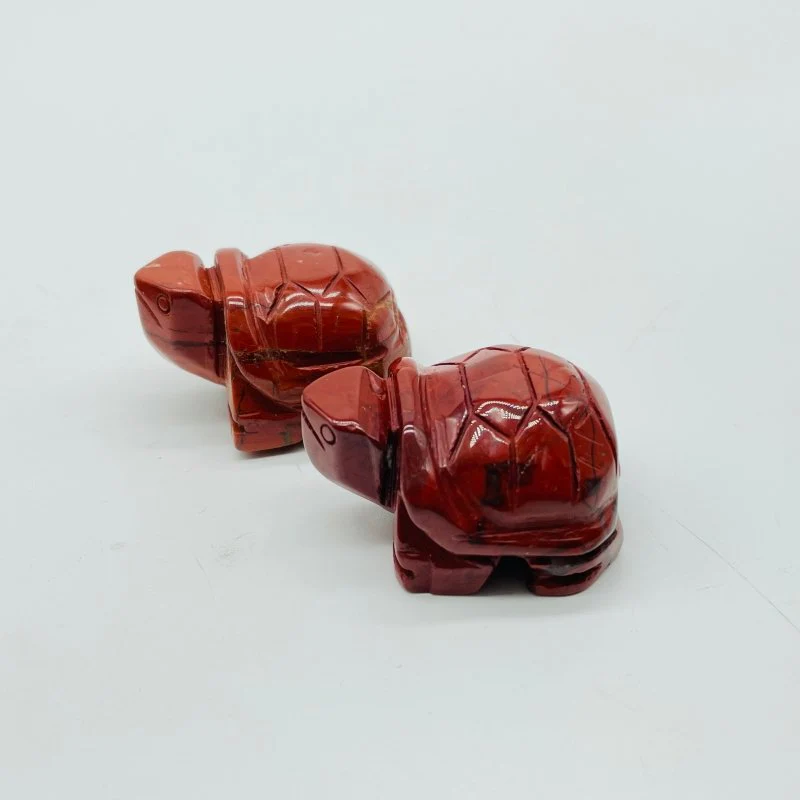 3 Types Turtle Carving Animals Wholesale Red Obsidian Moss Agate - Image 5