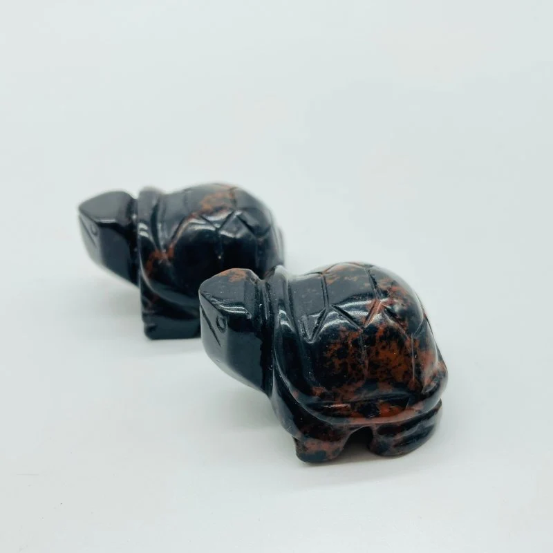 3 Types Turtle Carving Animals Wholesale Red Obsidian Moss Agate - Image 6
