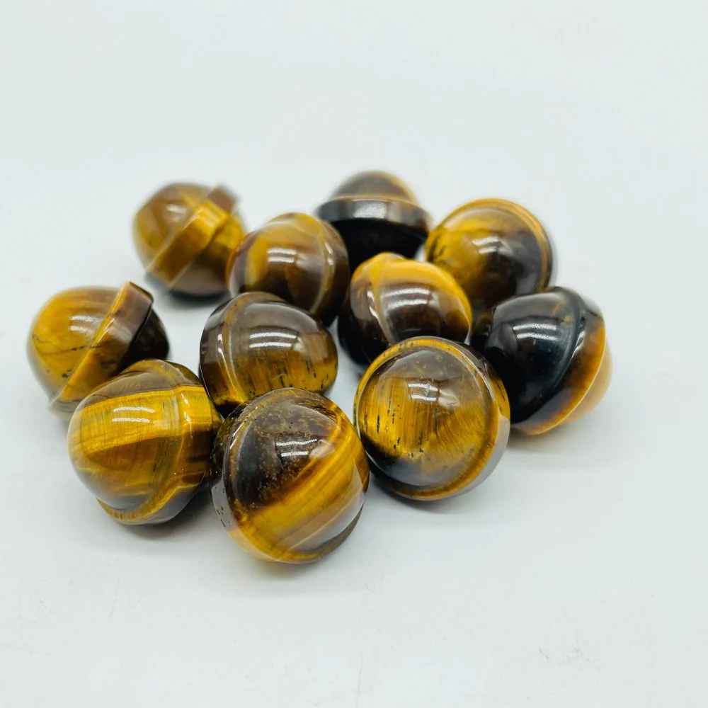 3 Types UFO Universe Shape Sphere Carving Wholesale Ocean Jasper Labradorite Tiger Eye - Image 4