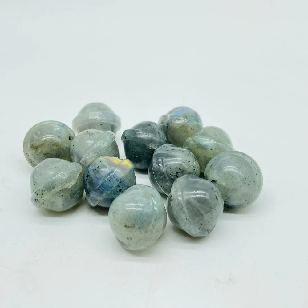 3 Types UFO Universe Shape Sphere Carving Wholesale Ocean Jasper Labradorite Tiger Eye - Image 5