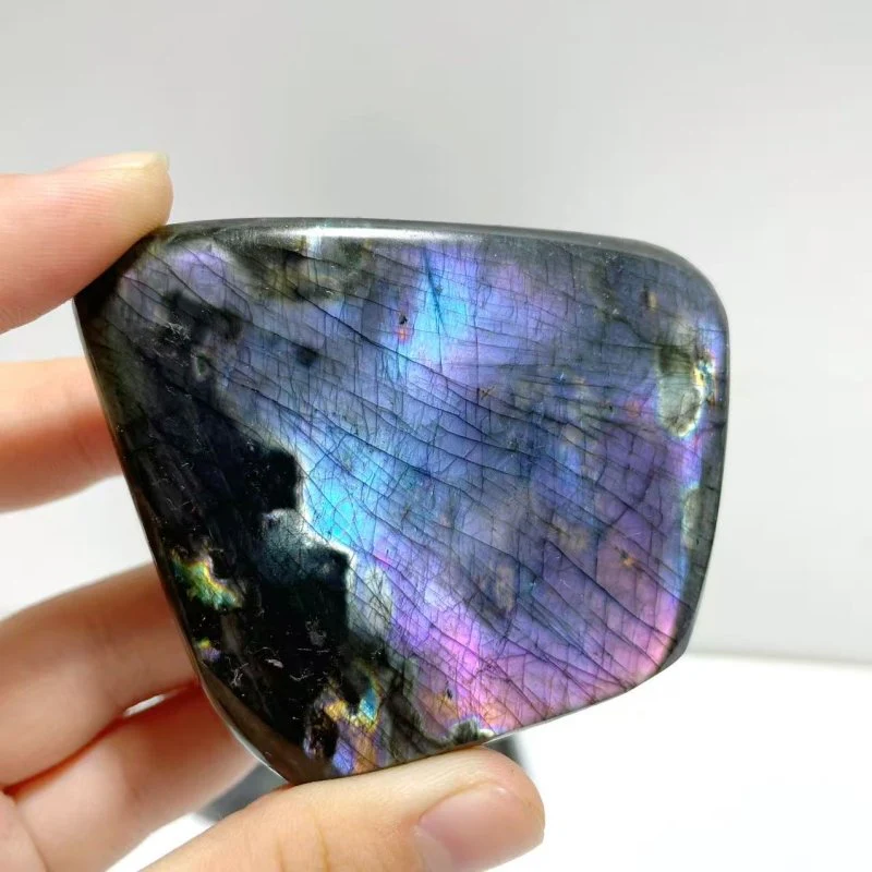 37 Pieces Beautiful High Quality Polished Purple Blue Labradorite Free Form - Image 2