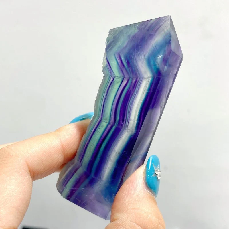 35 Pieces Rainbow Fluorite Raw Side Tower - Image 4