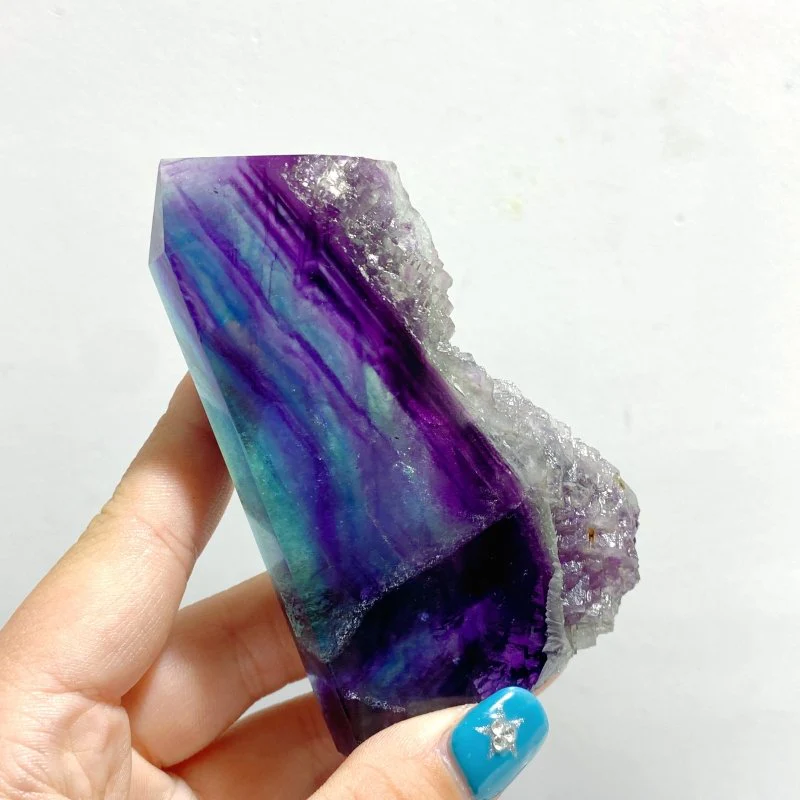 35 Pieces Rainbow Fluorite Raw Side Tower - Image 6