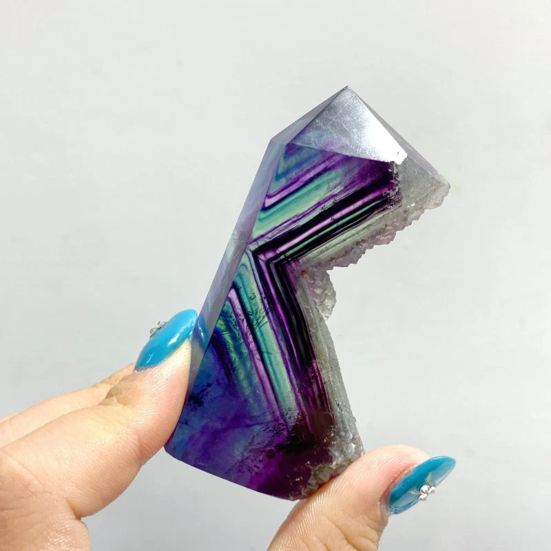 35 Pieces Rainbow Fluorite Raw Side Tower - Image 7