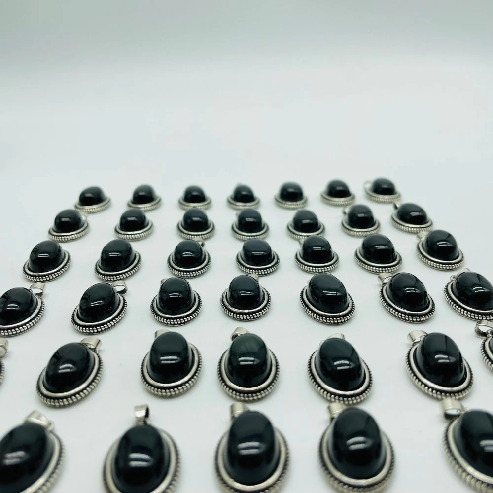 36 Pieces Rainbow Obsidian Pendant Charm - Image 4