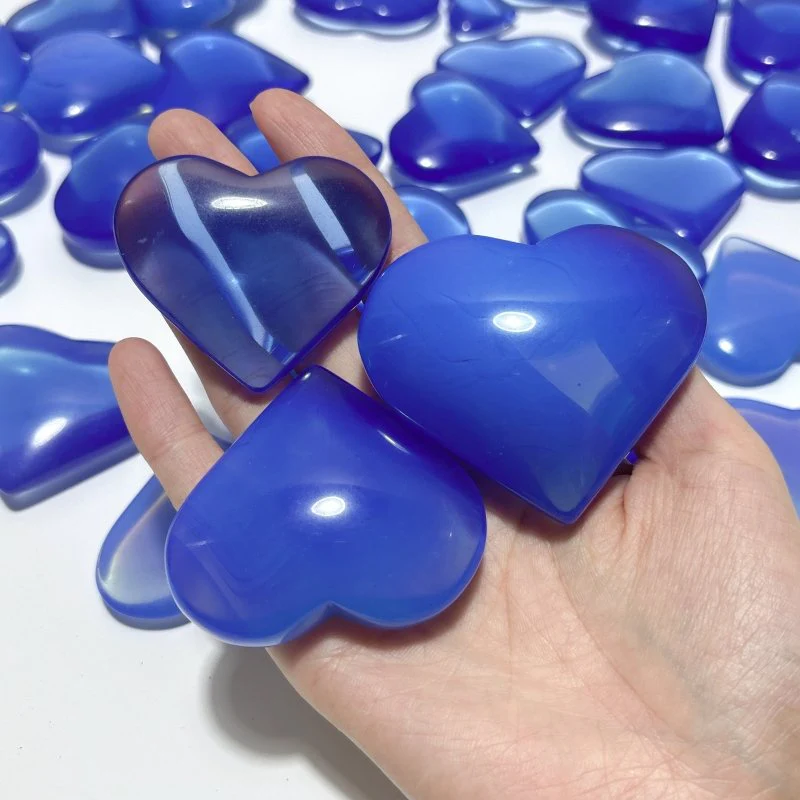 37 Pieces Blue Opalite Heart - Image 4