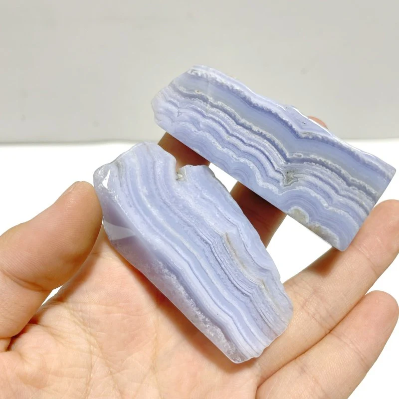 37 Pieces Beautiful Blue Lace Agate Free Form Mixed Size - Image 3