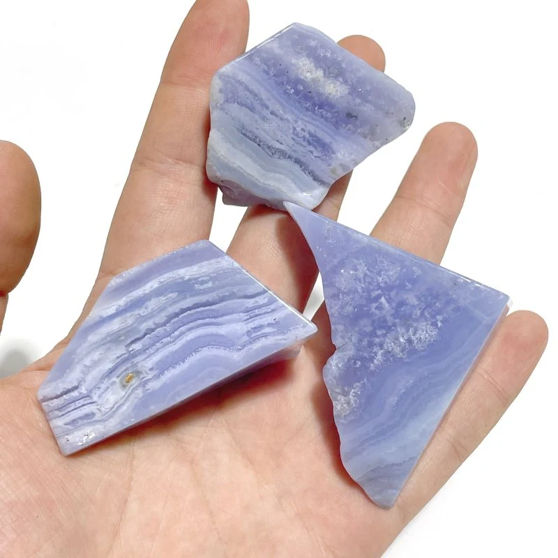 37 Pieces Beautiful Blue Lace Agate Free Form Mixed Size - Image 5