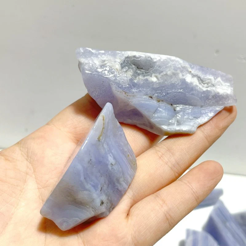 37 Pieces Beautiful Blue Lace Agate Free Form Mixed Size - Image 8
