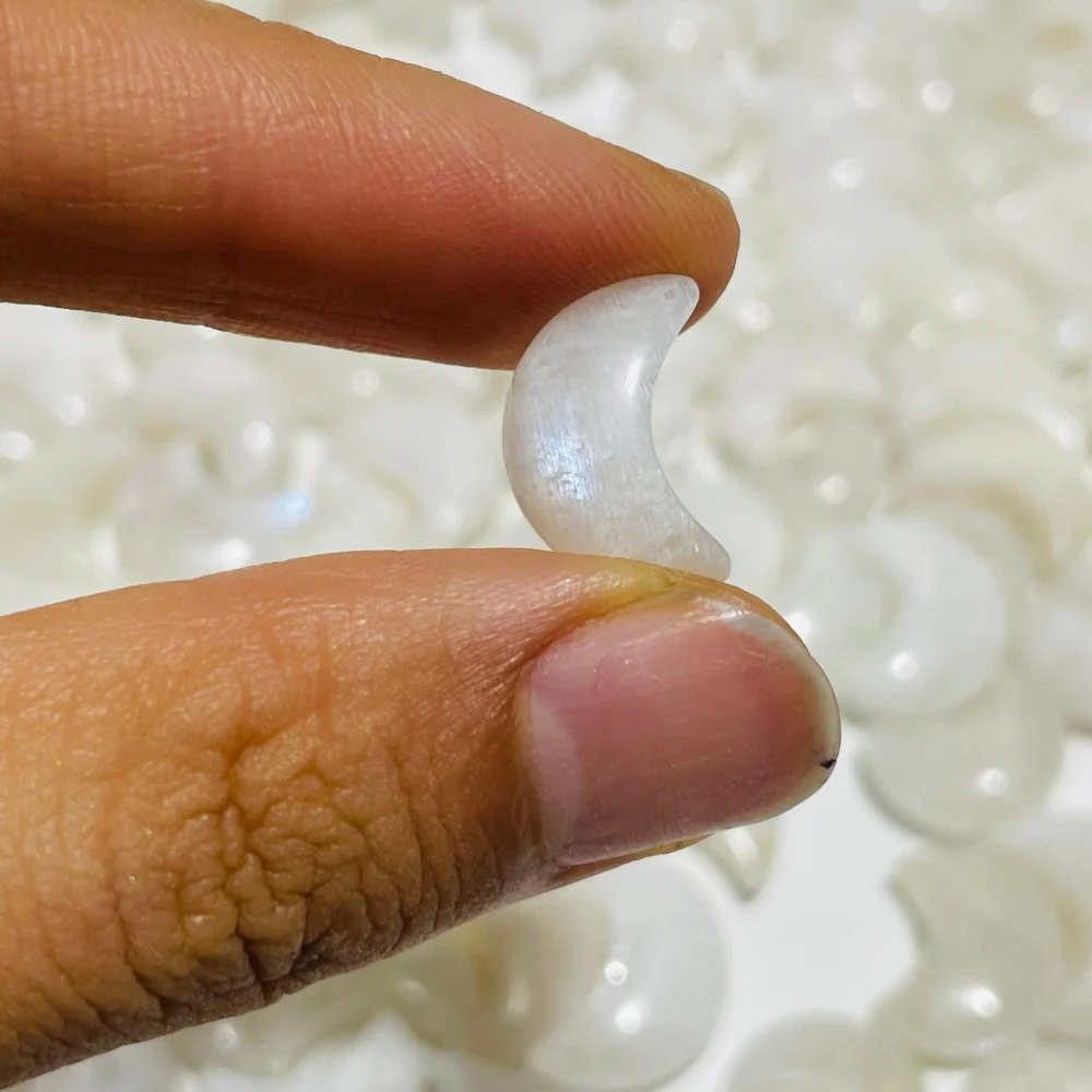 370 Pieces Mini Sri Lanka Moonstone Moon For DIY Pendant - Image 5