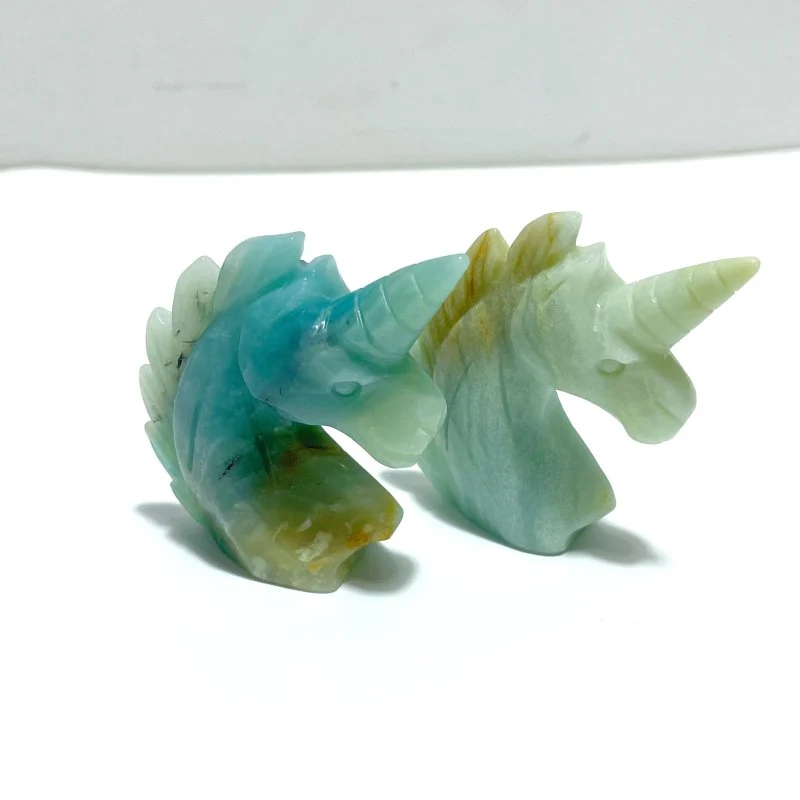 39 Pieces Caribbean Calcite Unicorn Carving - Image 2