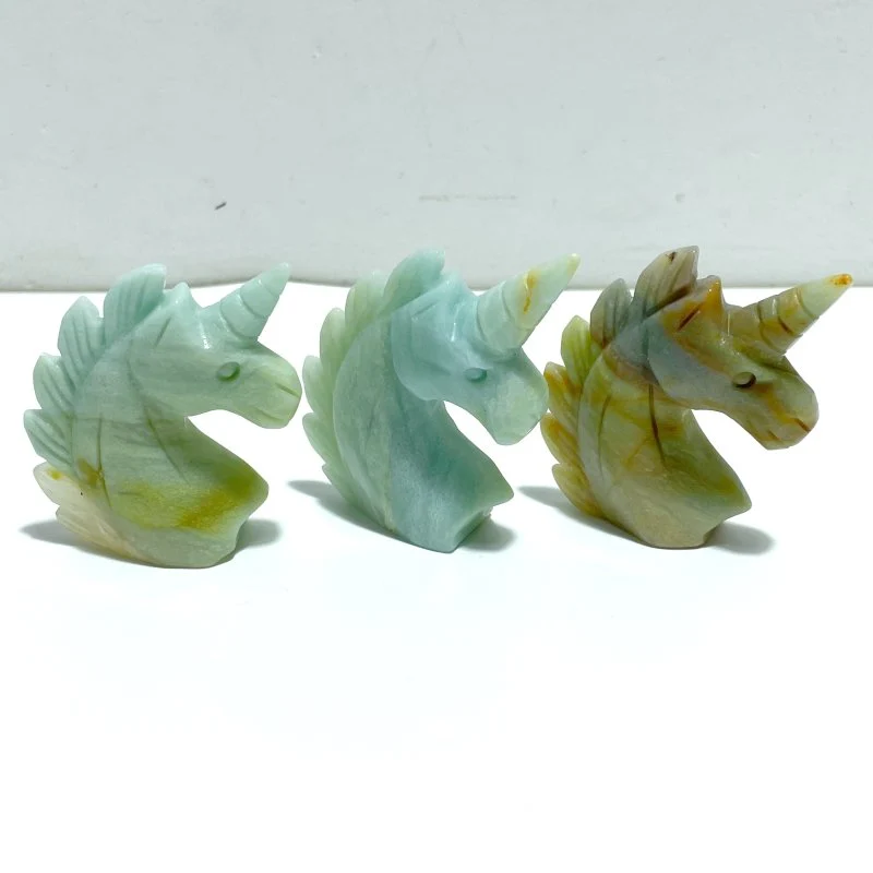 39 Pieces Small Caribbean Calcite Unicorn Carving - Image 2