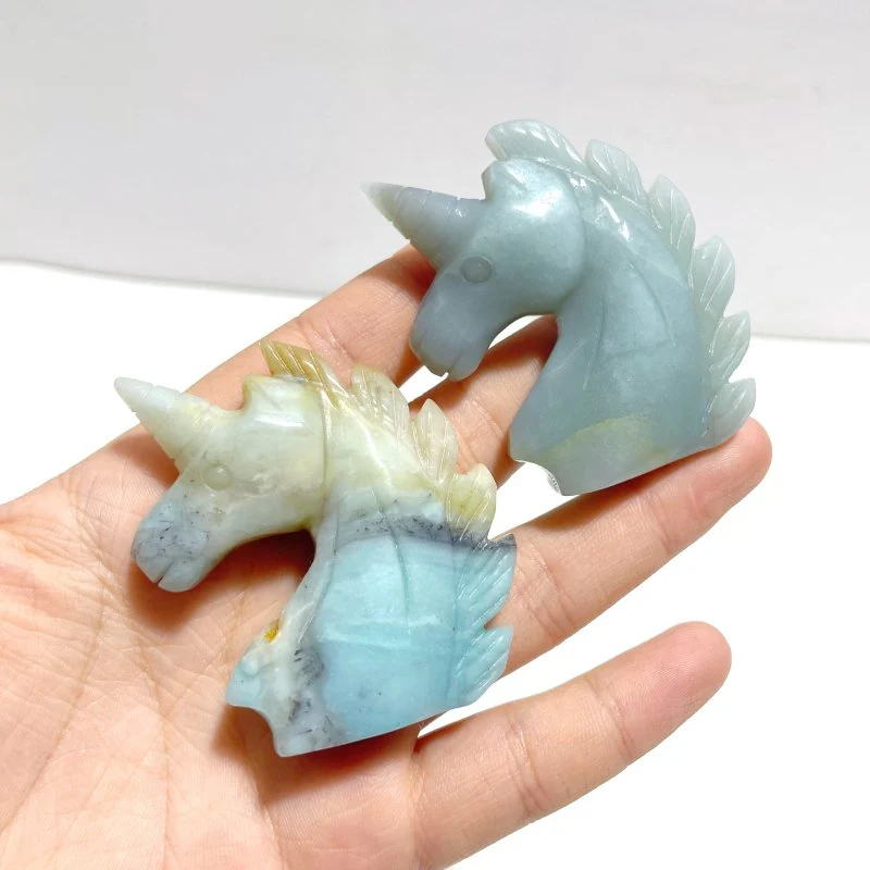 39 Pieces Small Caribbean Calcite Unicorn Carving - Image 7