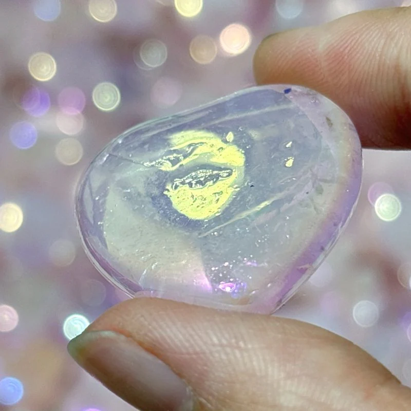 3cm Aura Rose Quarz Heart Crystal Wholesale - Image 5