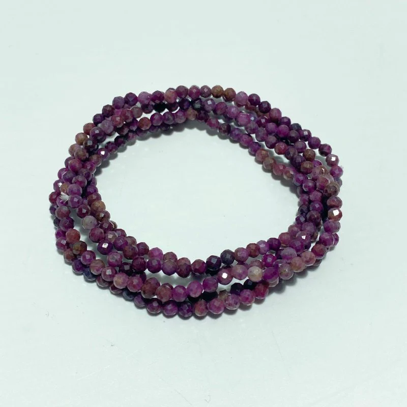 3MM Multi-Faceted Crystal Flash Bead Bracelets Necklace Wholesale Labradorite Sunstone Aquamarine - Image 17