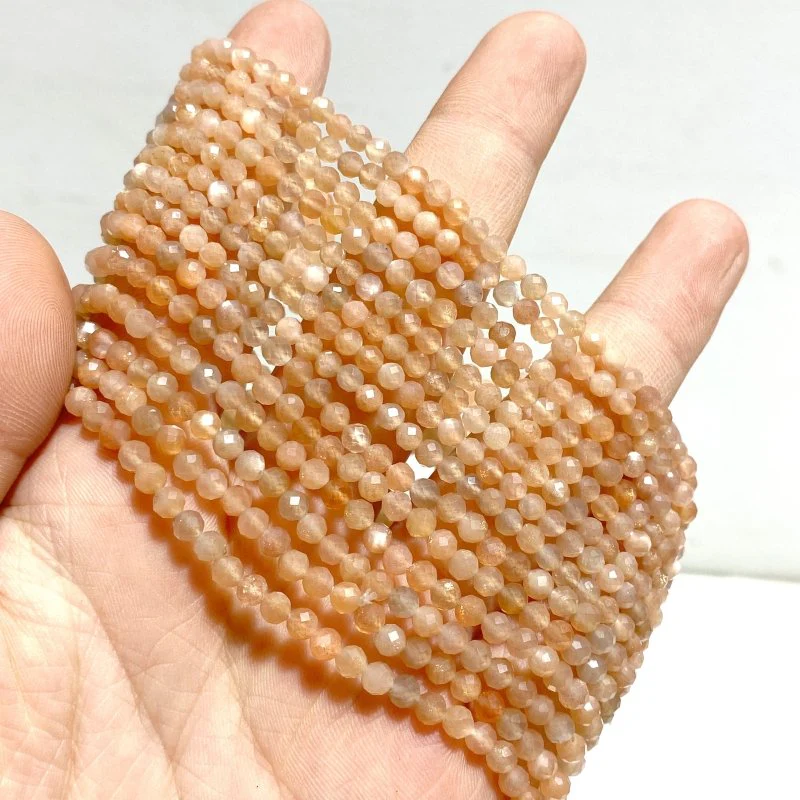 3MM Multi-Faceted mini Bead Bracelets Wholesale Topaz Ruby Sunstone - Image 2