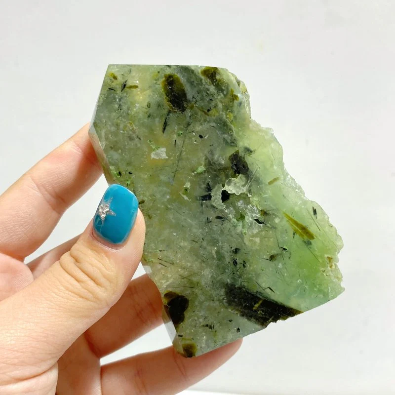 4-10CM Prehnite Tower Raw Side Wholesale - Image 5