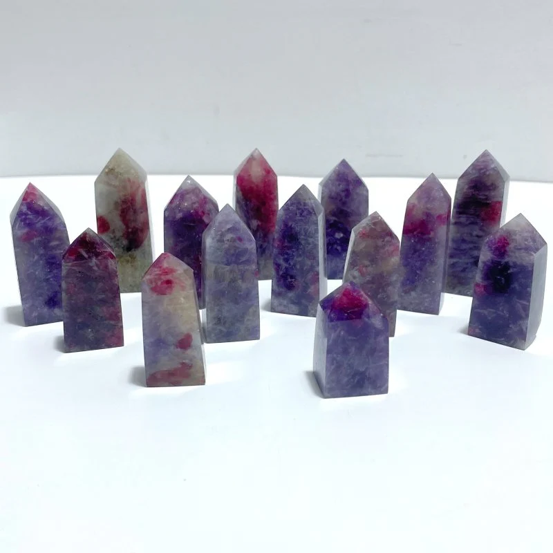 4.5-7.5CM Small Unicorn Stone Four-sided Tower Point Wholesale