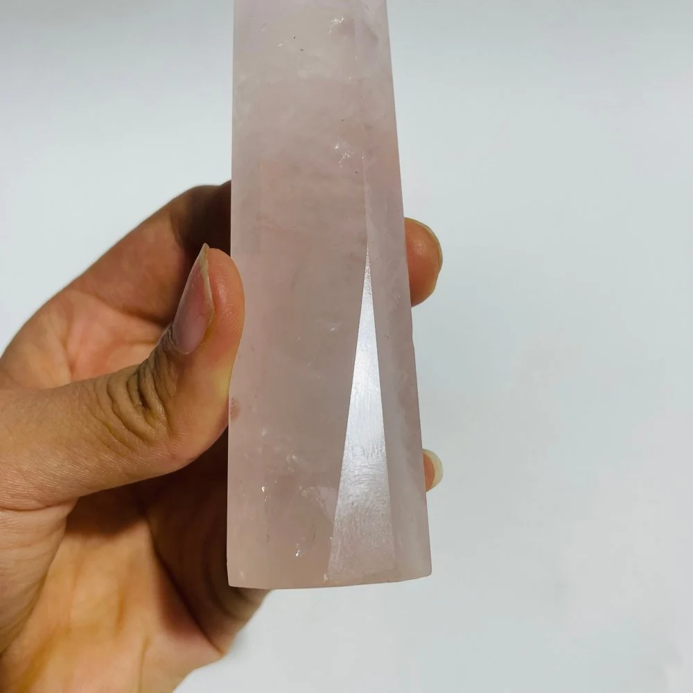 4.7-7in Rose Quartz Crystal Points Tower Wholesale - Image 5