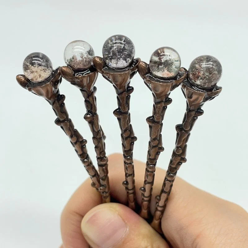 4 Colors Coffee Spoon With Garden Quartz Sphere Wholesale - Image 3