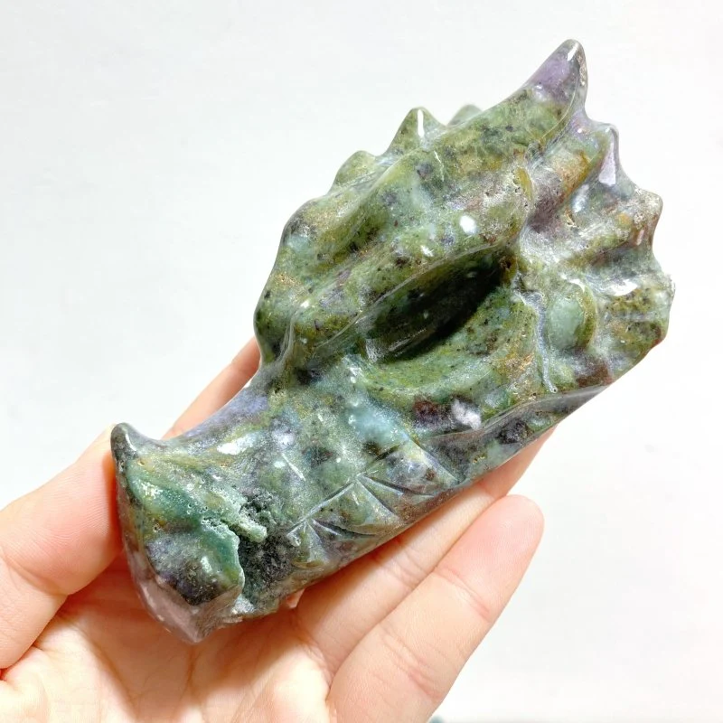 5 Pieces Beautiful Ocean Jasper Dragon Head - Image 4