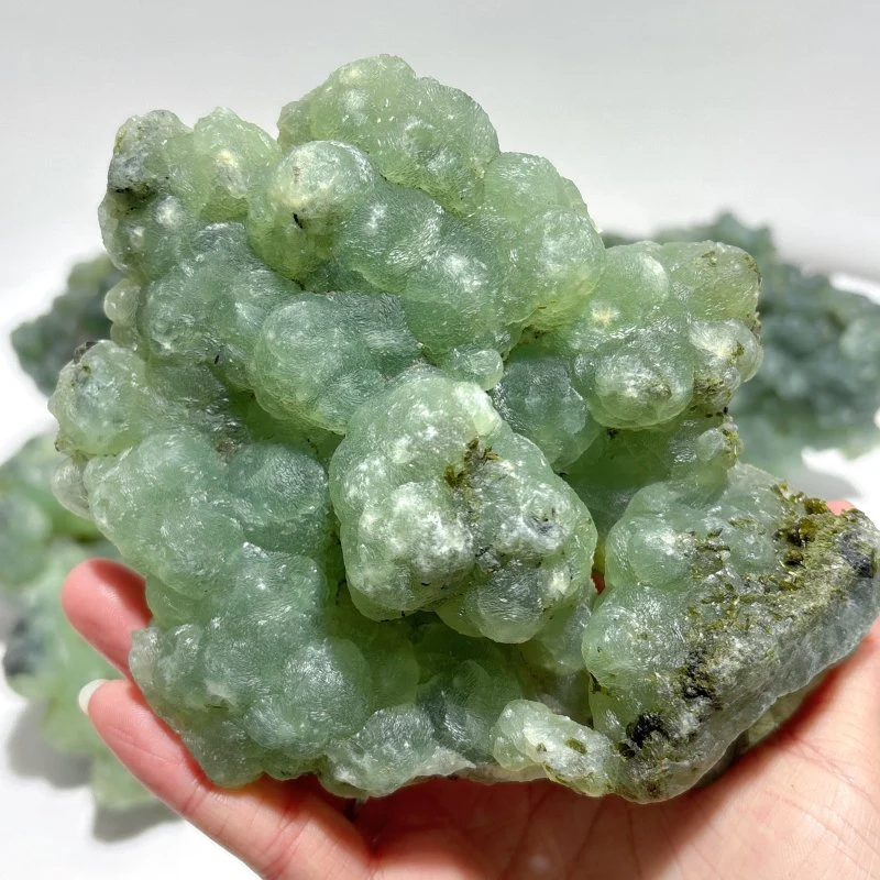 4 Pieces Beautiful Large Prehnite Stone Specimen - Image 8