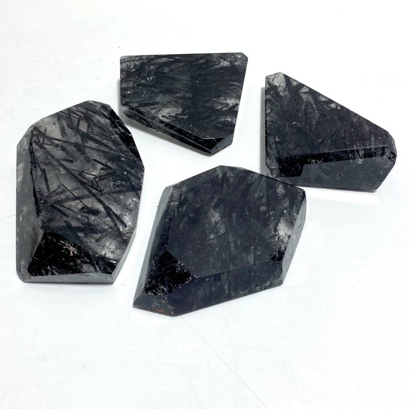 4 Pieces Large Black Tourmaline Free Form