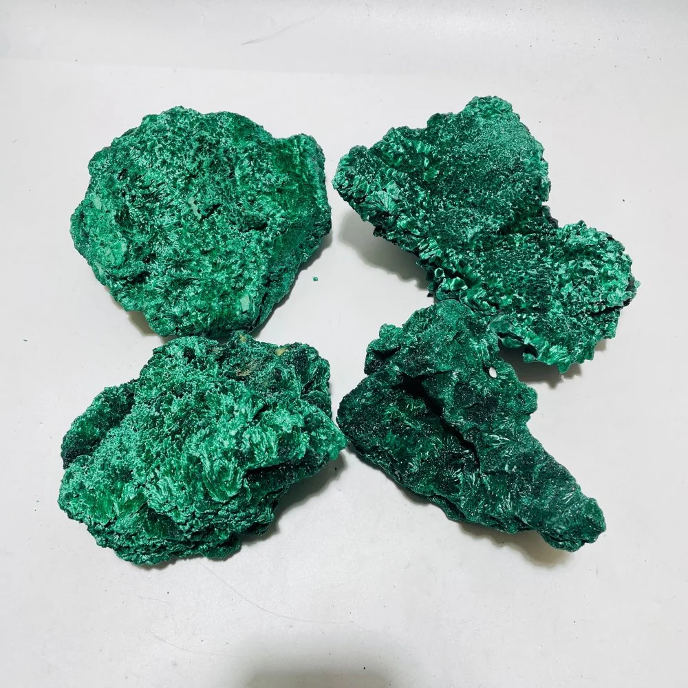 4 Pieces High Quality Large Raw Malachite - Image 2