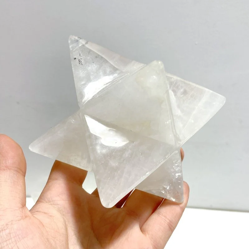 6 Pieces Large Clear Quartz Merkaba - Image 2