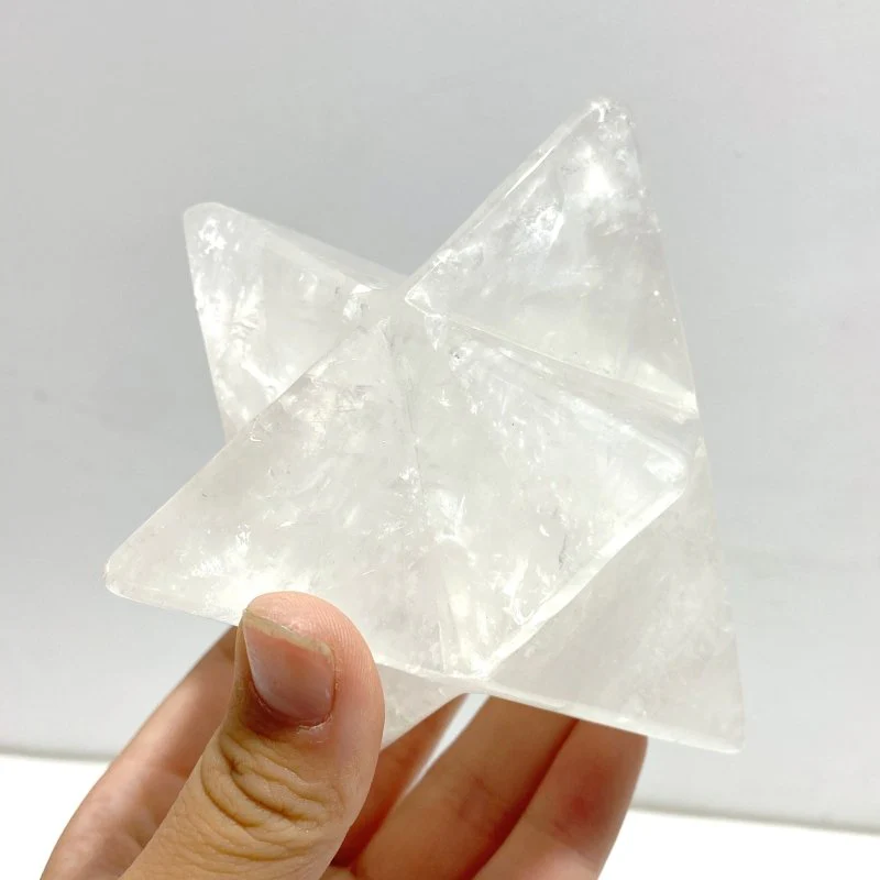 6 Pieces Large Clear Quartz Merkaba - Image 6