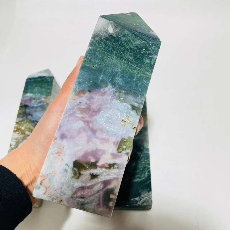 4 Pieces Large Ocean Jasper Tower - Image 2