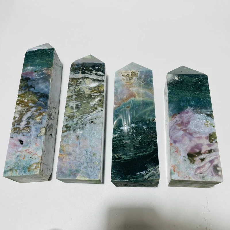 4 Pieces Large Ocean Jasper Tower - Image 4