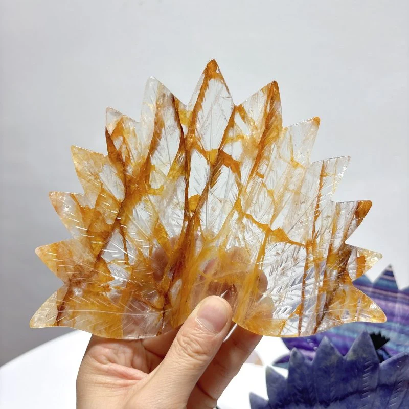 4 Pieces Peacock Shape Stone Carving With Stand Fluorite Amethyst Mixed Agate - Image 5