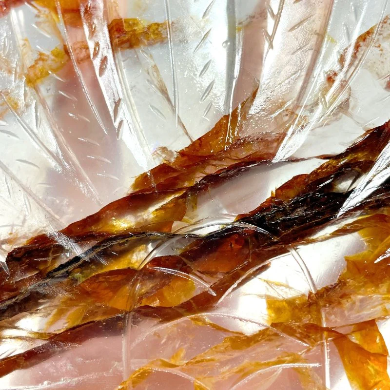 Golden Hematoid Quartz Peacock Wing With Stand - Image 3