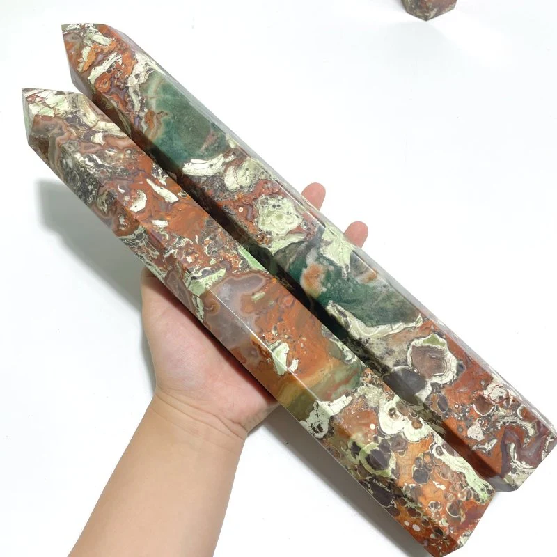 4 Pieces Tall China Agate Tower Point - Image 3