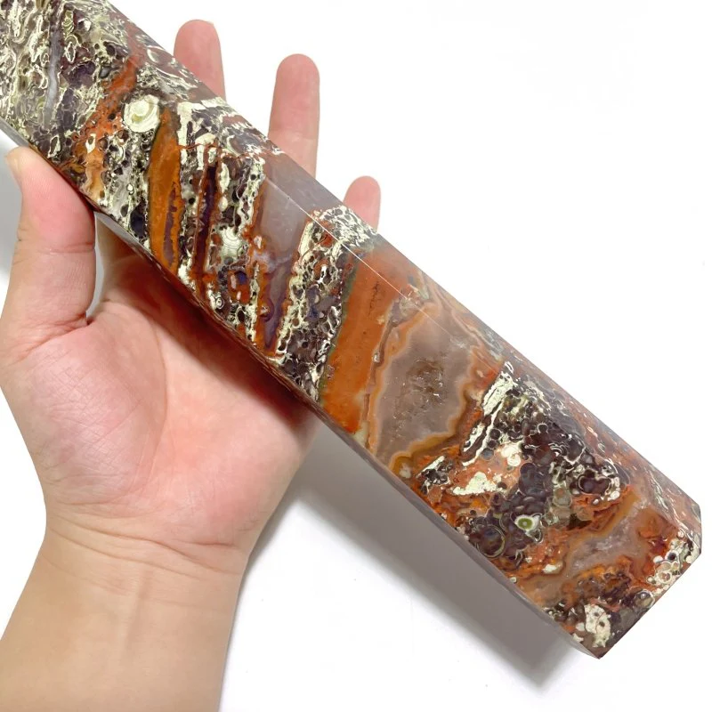 4 Pieces Tall China Agate Tower Point - Image 6