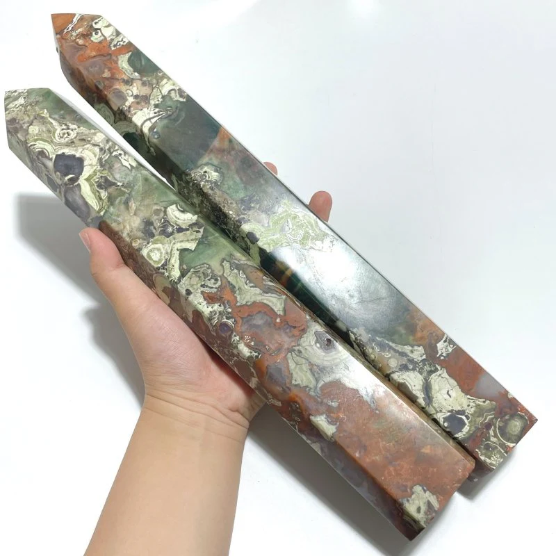 4 Pieces Tall China Agate Tower Point - Image 5