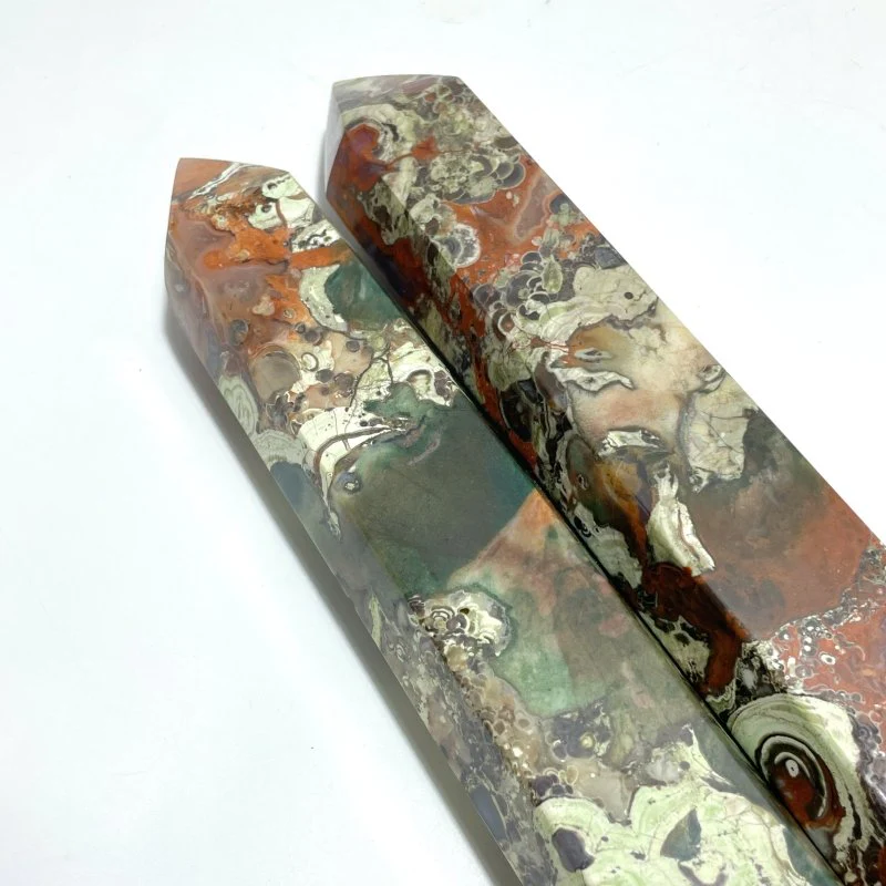 4 Pieces Tall China Agate Tower Point - Image 6
