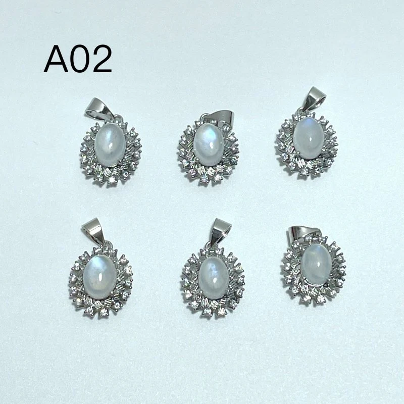 4 Styles Moonstone Pendant Wholesale - Image 3