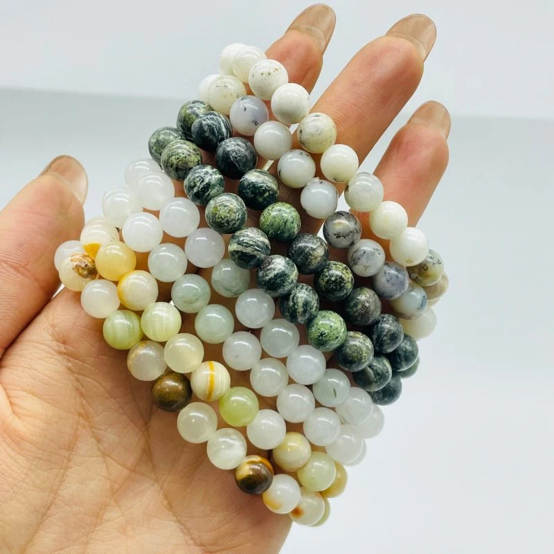 4 Types Bracelet Wholesale Afghanistan Jade Green Zebra White Jade - Image 6